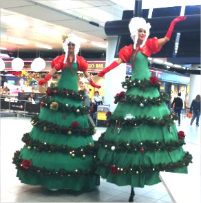 Steltloopacts steltentheater boekt  u bij www.kwekel-evenementen.nl