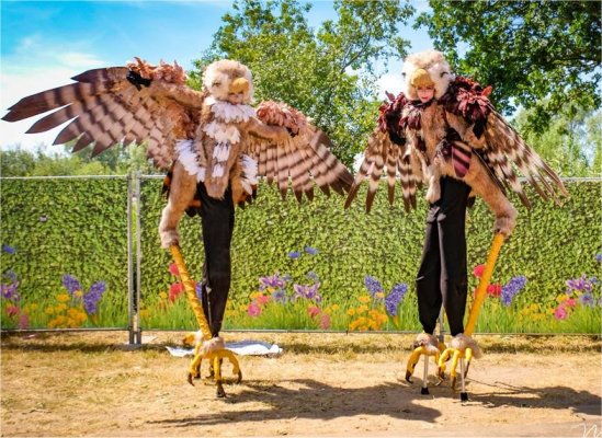 Steltloopacts steltentheater te boeken bij www.kwekel-evenementen.nl