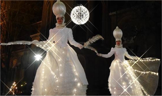 Witte Winterfee boekt u bij www.kwekel-evenementen.nl