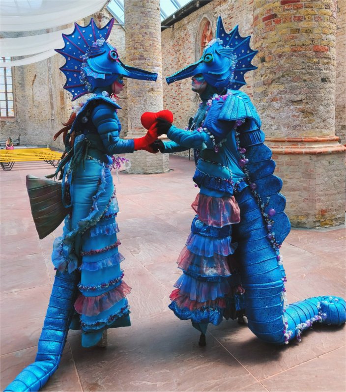 Steltloopacts boekt u bij www.kwekel-evenementen.nl 